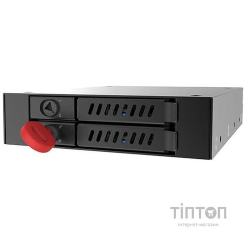 Відсік для накопичувача CHIEFTEC Backplane CMR-225, 2x2.5" HDD/SSD,1x3.5" EXT Slot,SATA,чорний,RETAIL