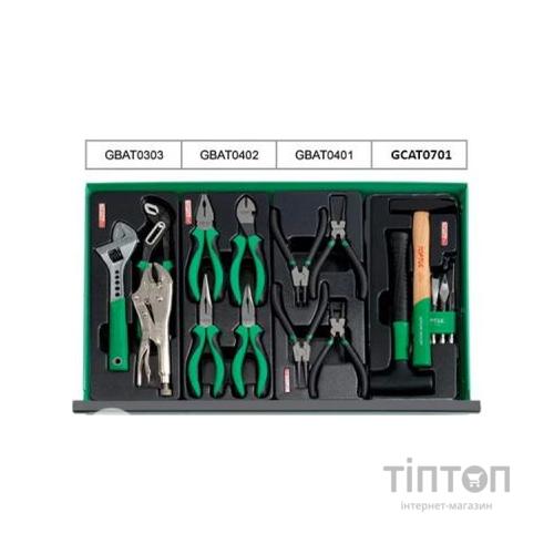 Візок з інструментом Toptul Pro-Plus в інструментальному візку 7 секцій 305 од. червона (GCAJ305H)