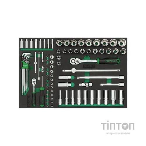 Візок з інструментом Toptul в інструментальному візку 7 секцій 133 од. червона (GV-13306)