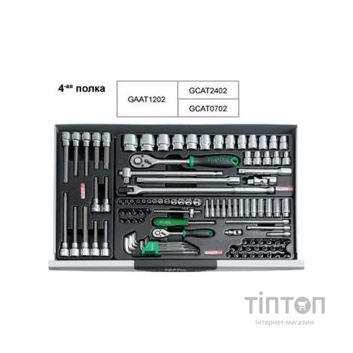 Візок з інструментом Toptul в інструментальному візку 7 секцій 227 од. червона (GCAJ0018)