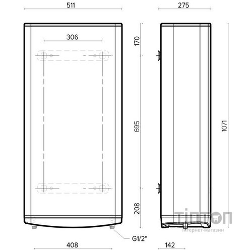 Водонагреватель Velis Tech 80 EU (3100918)