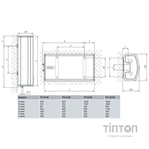 Водонагрівач Gorenje FTG80SMV9 (FTG80E5)