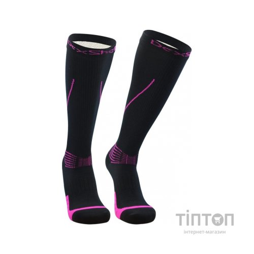 Водонепроникні шкарпетки Dexshell Compression Mudder S Black/Pink (DS635PNKS)