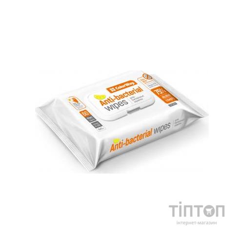 Вологі серветки ColorWay Спиртові антибактеріальні для дезінфекції 15x17 см 60 шт. (CW-3960)