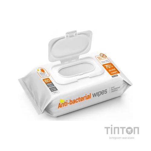 Вологі серветки ColorWay Спиртові антибактеріальні для дезінфекції 15x17 см 60 шт. (CW-3960)