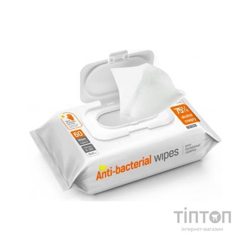 Вологі серветки ColorWay Спиртові антибактеріальні для дезінфекції 15x17 см 60 шт. (CW-3960)