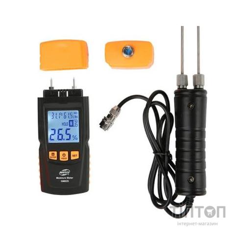 Вологомір Benetech електронний для деревини, виносний щуп (28 порід, 4 типи) (GM620)