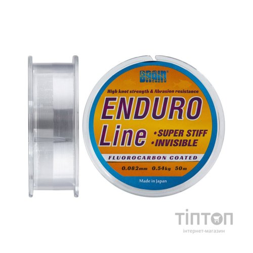 Волосінь Brain Enduro 50 m 0,082 mm #0.25, 0.54 kg, 1.2 lb, ц.: smoke (1858.70.06)