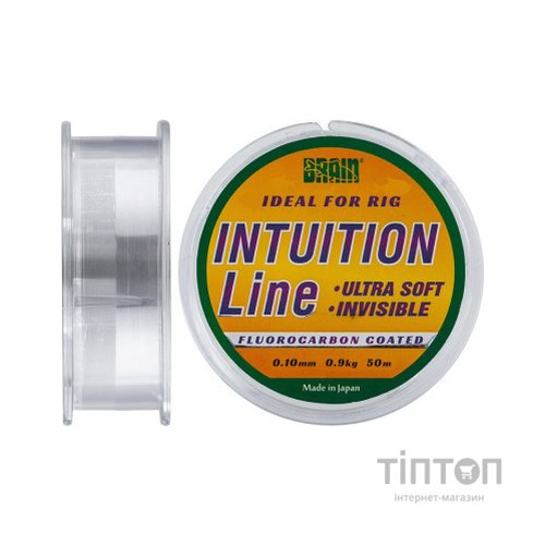 Волосінь Brain Intuition 50m 0,10 mm #0,35 0,9 kg 1,9 lb ц.: clear (1858.70.12)