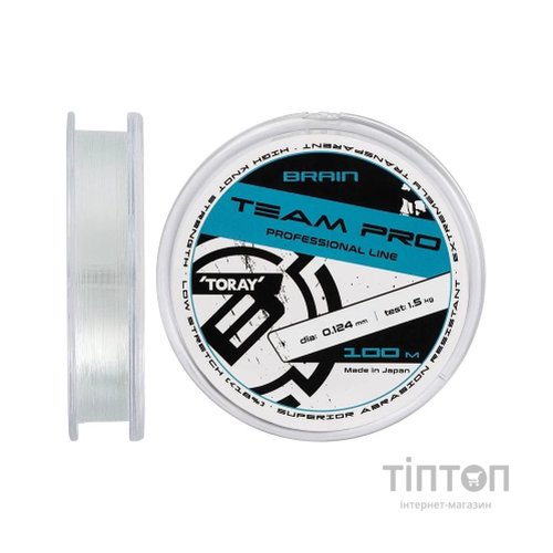 Волосінь Brain Team Pro 100m 0.124mm 1.5kg (1858.26.93)