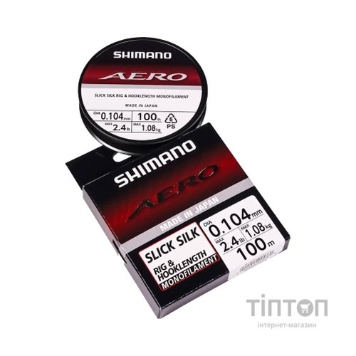 Волосінь Shimano Aero Slick Silk Rig/Hooklength 100m 0.114mm 1.27kg (2266.99.99)