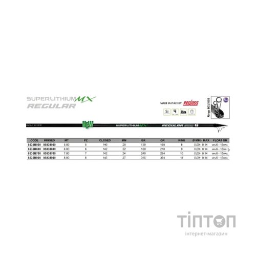 Вудилище Maver Superlithium Regular MX Bolo 5.00m (1300.39.18)