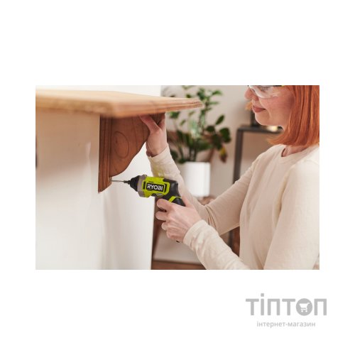 Викрутка акумуляторна Ryobi RSD4-120T 4В, USB, Lithium, 1х2Ah, 5Нм, 200об/хв, кейс, 10 насадок (5133006210)