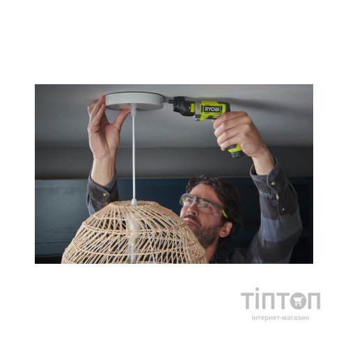 Викрутка акумуляторна Ryobi RSD4-120T 4В, USB, Lithium, 1х2Ah, 5Нм, 200об/хв, кейс, 10 насадок (5133006210)