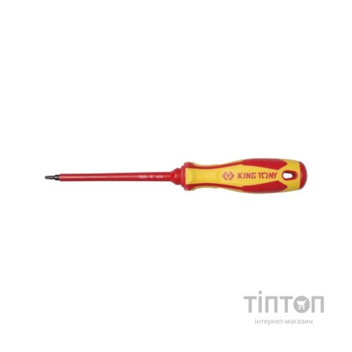 Викрутка KING TONY діелектрична SQ 1x125 мм (14740105)