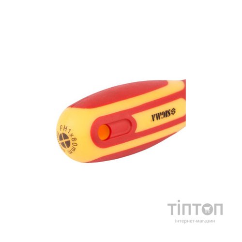 Викрутка Sigma діелектрична хрестова PH1x80мм 1000В CrV (4008141)