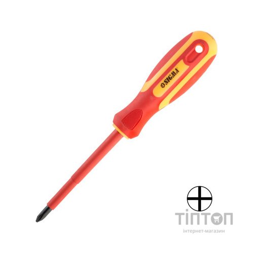 Викрутка Sigma діелектрична хрестова PH2x100мм 1000В CrV (4008161)