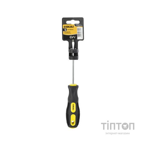 Викрутка Sigma шліцева SL4.0x100мм CrV (4006321)