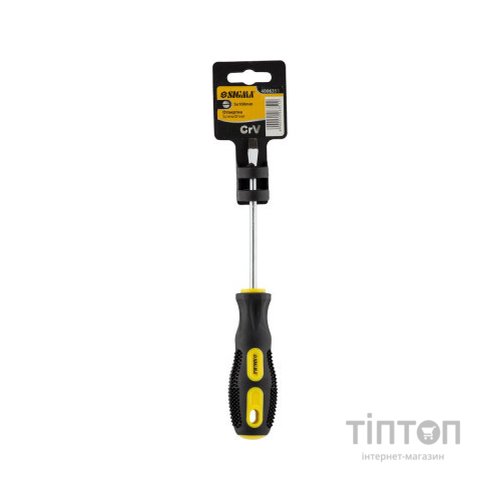 Викрутка Sigma шліцева SL5.0x100мм CrV (4006351)