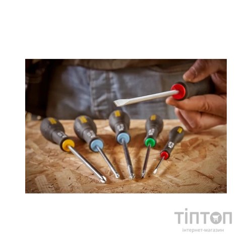 Викрутка Stanley FatMax, шліц SL5.5х150мм, жало, що розширюється. (0-65-483)