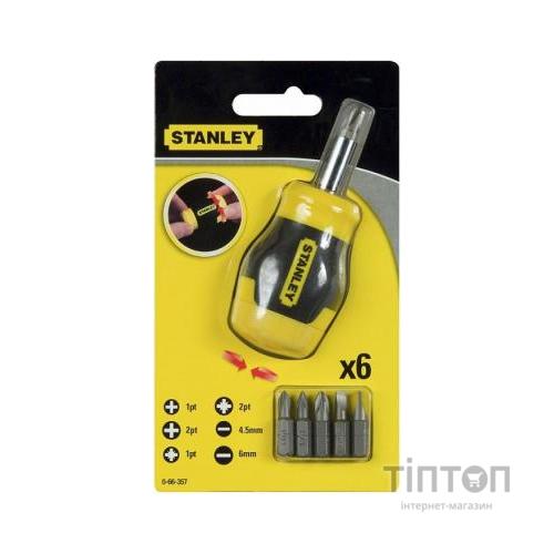 Викрутка STANLEY Multibit Stubby 0-66-357