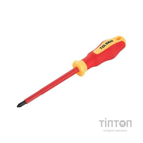 Викрутка Tolsen діелектрична хрестова РZ 2х100 мм (38011)