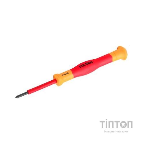 Викрутка Tolsen діелектрична VDE прецизійна хрестова PH00х50 мм (V31600)