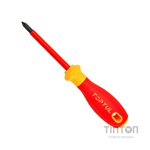 Викрутка Toptul діелектрична хрестова PH0x60мм (1000V) VDE Pro-Plus Series (FBEF0006V4)