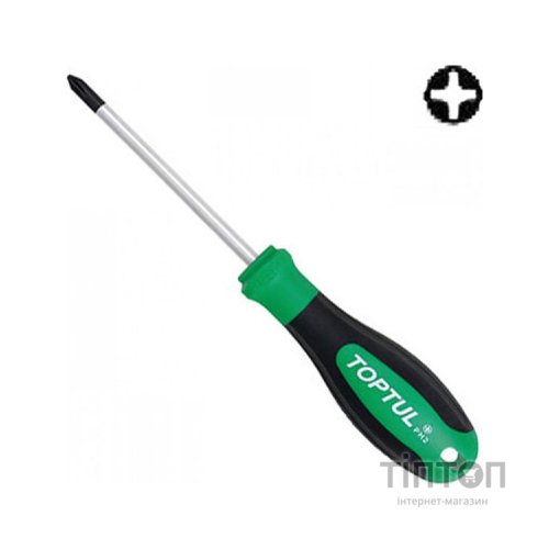 Викрутка Toptul хрест PH1x100 Anti-Slip (FBAD0110)