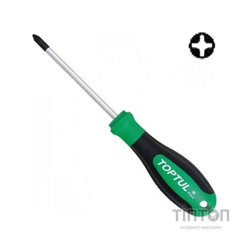 Викрутка Toptul хрестоподібна PH2x100 Anti-Slip (FBAD0210)