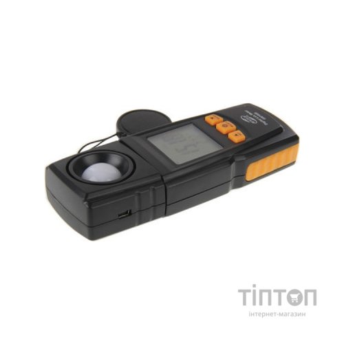 Вимірювач освітленості Benetech люксметр + термометр, USB (GM1020)
