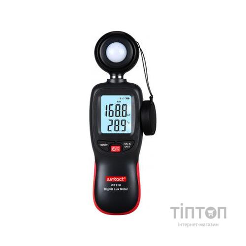 Вимірювач освітленості Wintact цифровий + термометр, Bluetooth 200000 Lux (WT81B)