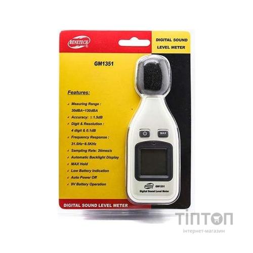 Вимірювач рівня шуму Benetech 30-130 дБ (GM1351)