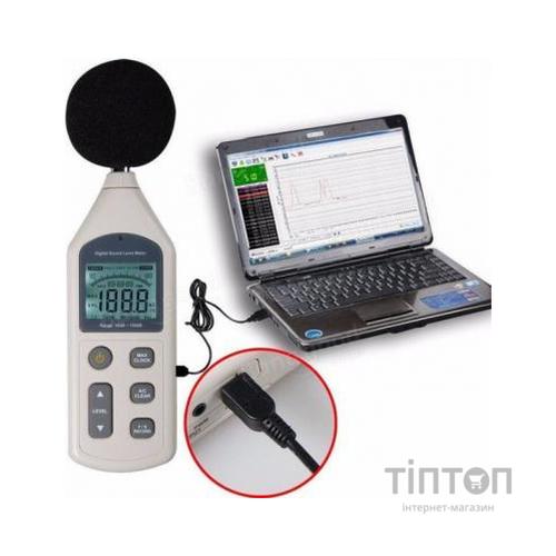 Вимірювач рівня шуму Benetech USB 30-130 дБ (GM1356)