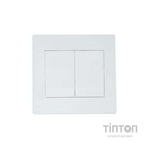 Вимикач SVEN Home SE-105 прохідний подвійний прихованого типу білий UAH