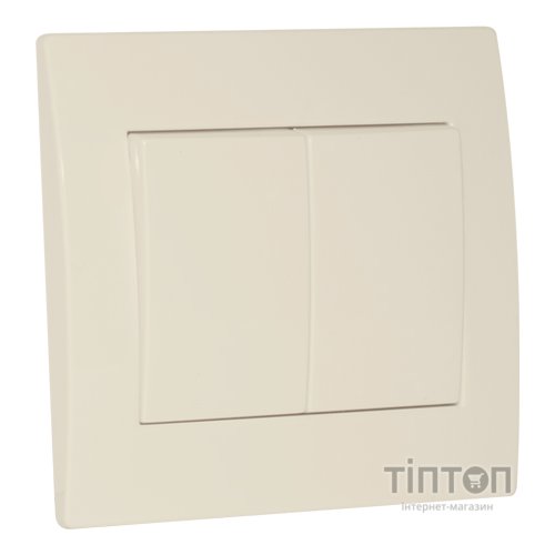 Вимикач SVEN Home SE-105 прохідний подвійний прихованого типу слонова кістка UAH