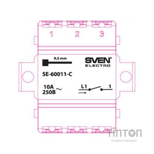 Вимикач SVEN SE-60011-C cream (4895134781422)