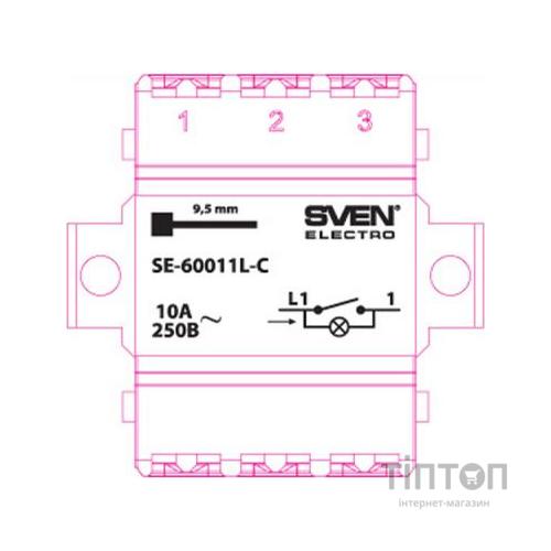 Вимикач SVEN SE-60011L-C cream (4895134781446)
