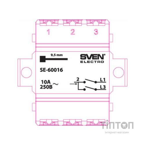 Вимикач SVEN SE-60016 white (4895134780883)