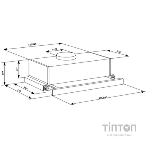 Витяжка Eleyus Storm 700 50 IS