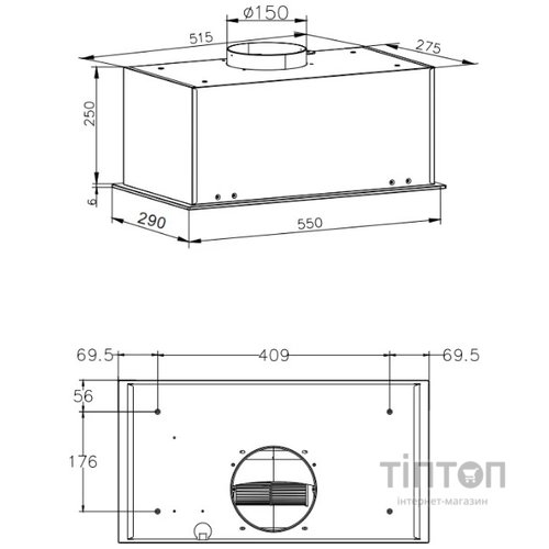 Витяжка Hansa OMP6553BGH