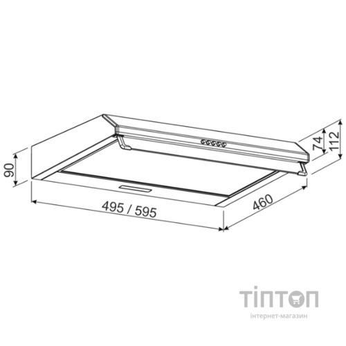 Витяжка Jantar ST I LED 60 BR