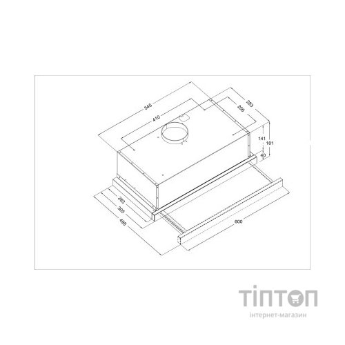 Витяжка кухонна Borgio TLC (TR) 60 White