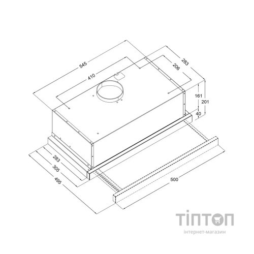 Витяжка кухонна Borgio TLF (TR) 60 ivory