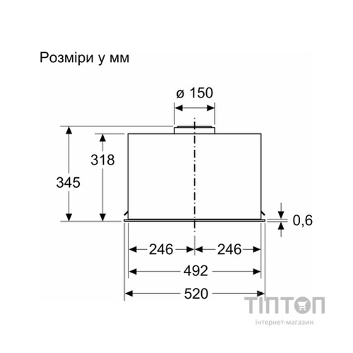 Витяжка кухонна Bosch DLN56AC60