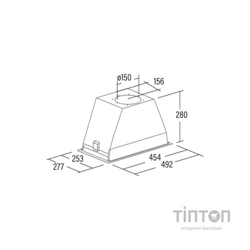 Витяжка кухонна Cata GL 45 X