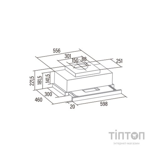 Витяжка кухонна Cata TFH 6630 BK