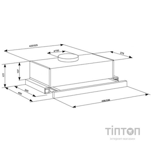 Витяжка кухонна Eleyus BREEZE 700 50 IS