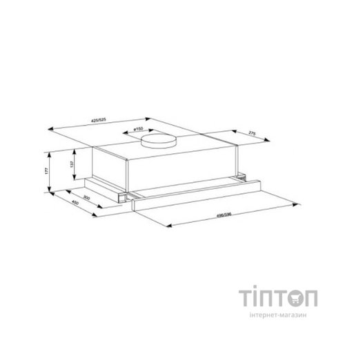 Витяжка кухонна Eleyus Cyclon 700 50 IS (Cyclon70050IS)