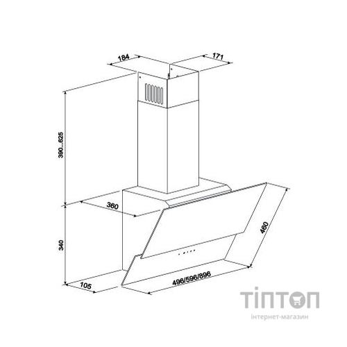 Витяжка кухонна Eleyus Element 700 60 BG